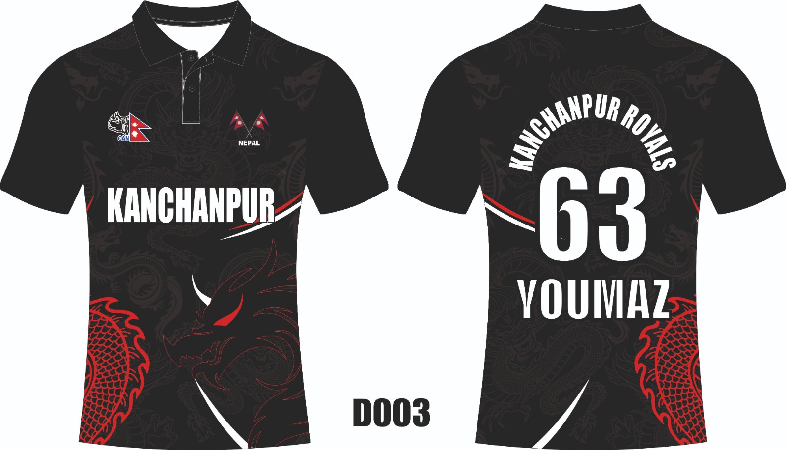 Customize T-Shirts for Players