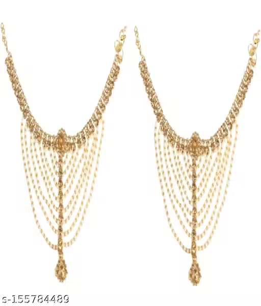 Prime White Metal Payal With Toe Ring For Girls & Woman Pack of 1 Pair